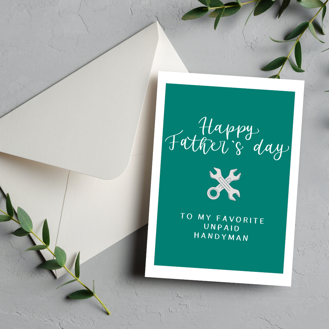 Handyman Card for Fathers