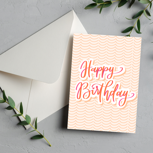 'Happy Birthday' Festive Funky Card