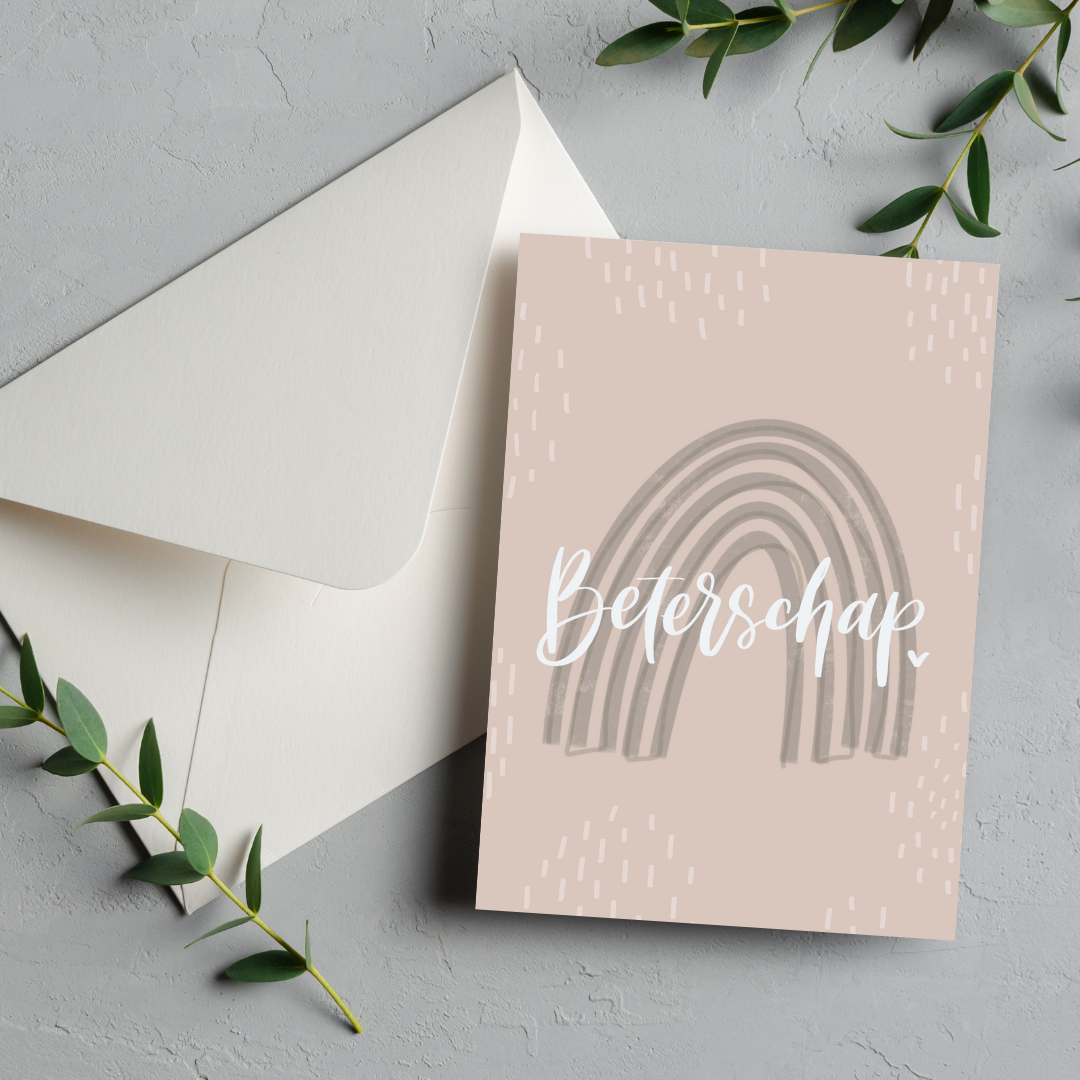 'Beterschap' Neutral Card Dutch