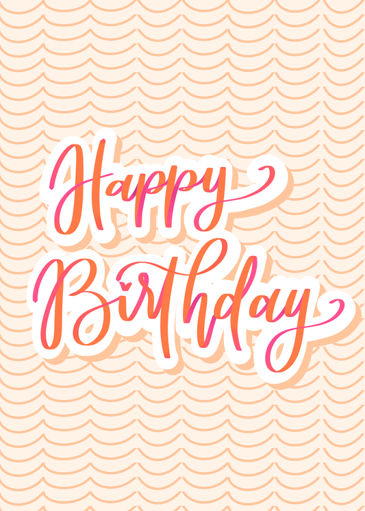 'Happy Birthday' Festive Funky Card