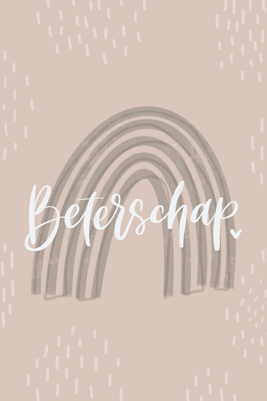 'Beterschap' Neutral Card Dutch